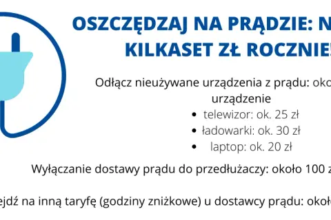Oszczędzaj na prądzie! Obliczanie zużycia prądu przez urządzenia, wyłączanie ich i zmiana taryfy to proste sposoby na oszczędności.
