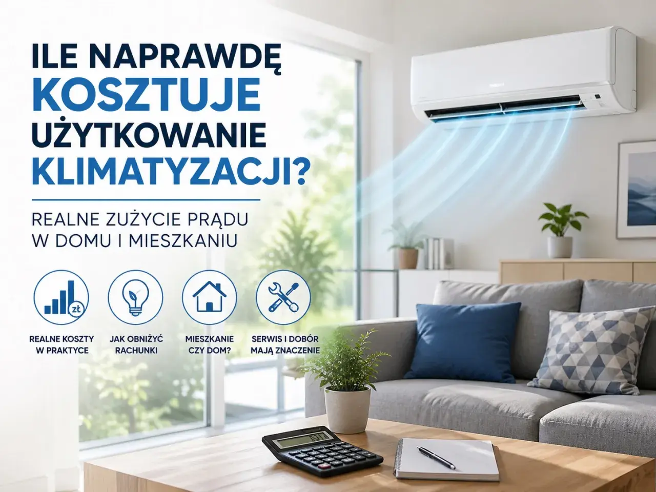 Klimatyzacja w domu: ile naprawdę kosztuje jej używanie? Sprawdź realne zużycie prądu i jak obniżyć rachunki.